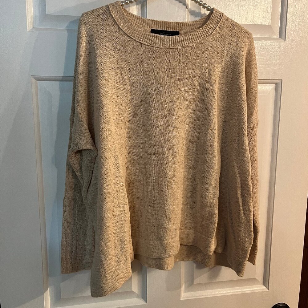 NEW Forever 21 Ladies Peach Crew Neck Long Sleeve Knit Sweater Size S - Picture 5 of 6